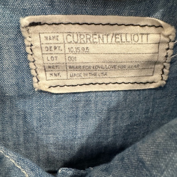Current/Elliott Light Blue Jean Jacket - Picture 3 of 4
